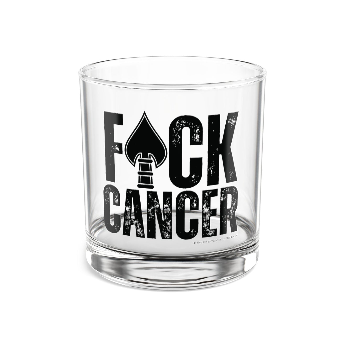 Fck Cancer 10oz. Whiskey Glass