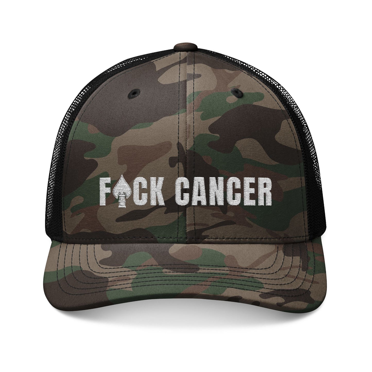 FckCancer Camo Trucker Hat