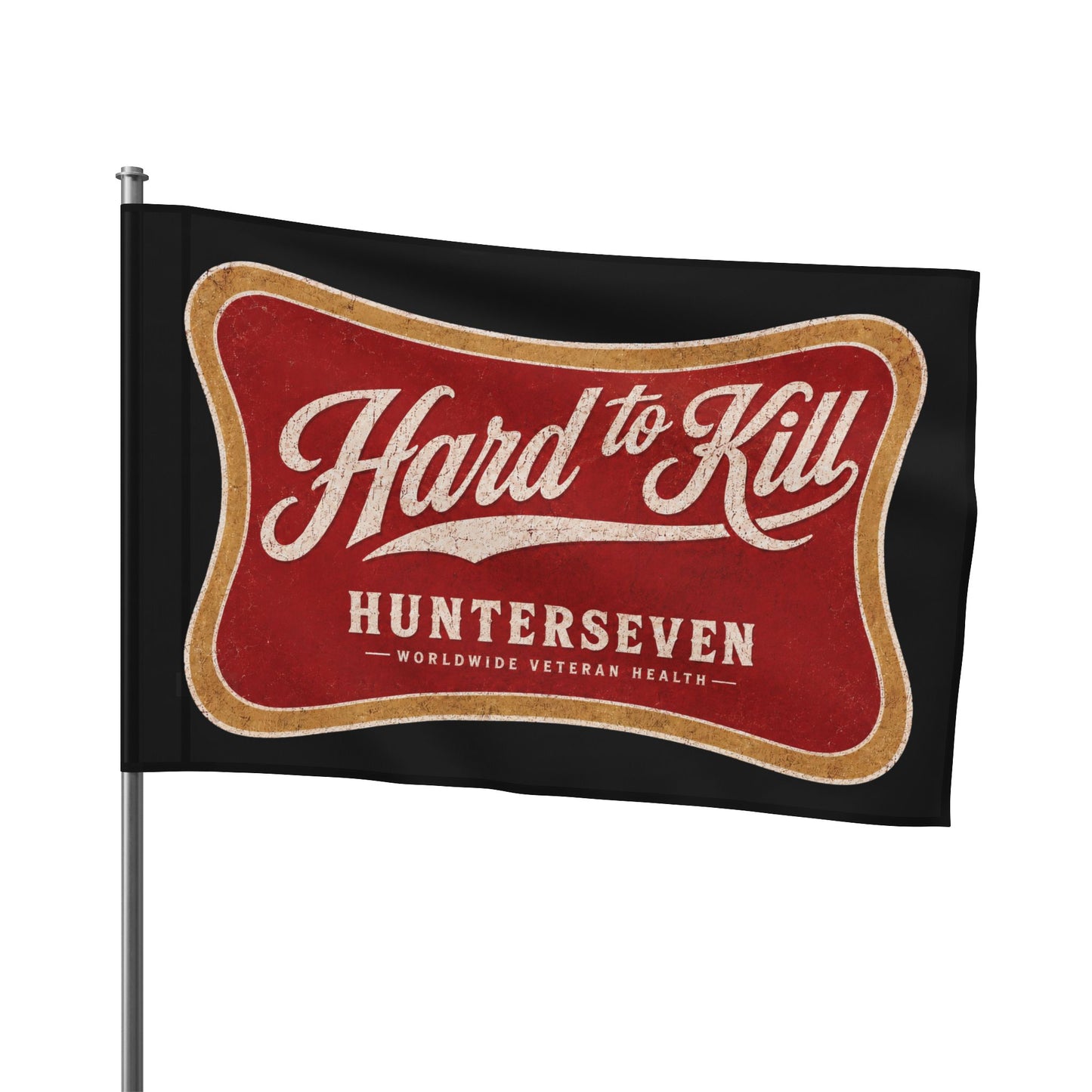 Hard to Kill HunterSeven Flag – Vintage Veteran Pride Outdoor Banner